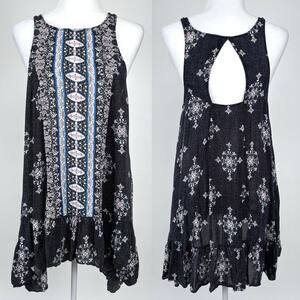 Free People Intimately Into You Slip Dress XS Boho Feminine Dark Floral Romantic